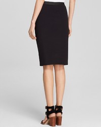 Eileen Fisher Leather Front Pencil Skirt The Fisher Project