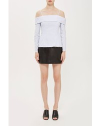 Boutique Leather Mini Pencil Mini Skirt
