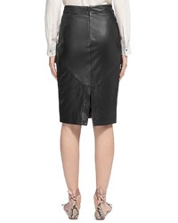 Whistles Leather Pencil Skirt