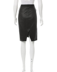 Helmut Lang Leather Pencil Skirt
