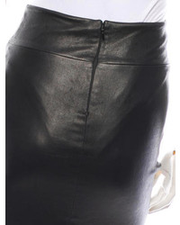 Robert Rodriguez Leather Pencil Skirt