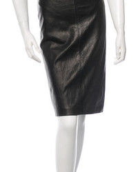 Givenchy Leather Pencil Skirt