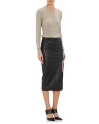ATM Anthony Thomas Melillo Leather Pencil Skirt Black Size 0