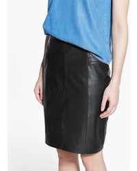 Mango Outlet Leather Pencil Skirt