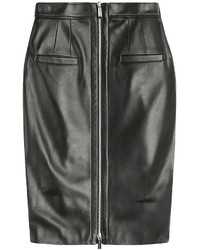 Barbara Bui Leather Pencil Skirt