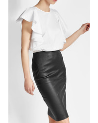 By Malene Birger Leather Pencil Skirt