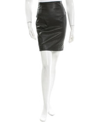 Prada Leather Pencil Skirt