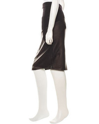 Diane von Furstenberg Leather Pencil Skirt W Tags
