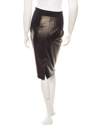 Diane von Furstenberg Leather Pencil Skirt W Tags