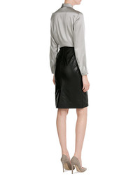 Paule Ka Leather Skirt