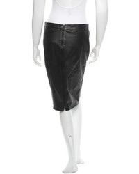 Narciso Rodriguez Leather Skirt