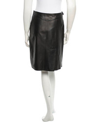 Piazza Sempione Leather Skirt
