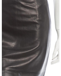 Tibi Leather Skirt