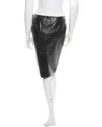 Gucci Leather Skirt
