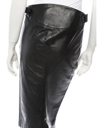 Alexander McQueen Leather Skirt