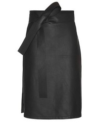 Bottega Veneta Leather Wrap Skirt