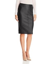 Liverpool Jeans Company Cecil Coated Ponte Pull On Pencil Skirt