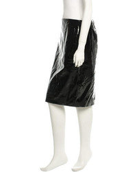 Thierry Mugler Mugler Patent Leather Skirt W Tags