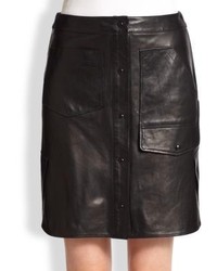 Alexander Wang Multi Pocket Leather Skirt