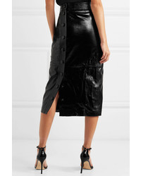 Givenchy Patent Leather Midi Skirt