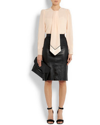 Givenchy Pencil Skirt In Black Leather