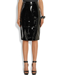 Givenchy Pencil Skirt In Black Patent Leather Fr36