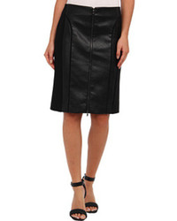 Adrianna Papell Pencil Skirt W Faux Leather Combo