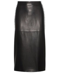 Valentino Rockstud Leather Pencil Skirt