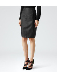 Reiss Ruby Leather Pencil Skirt