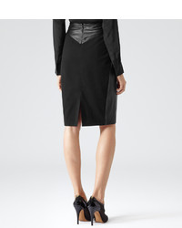Reiss Shannon Leather Pencil Skirt