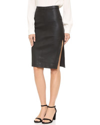 St Olcay Gulsen Leather Pencil Skirt