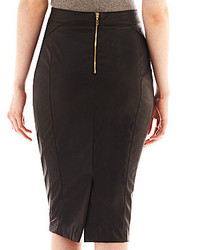 XOXO Stretch Faux Leather Pencil Skirt