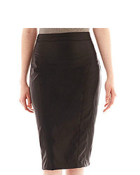 XOXO Stretch Faux Leather Pencil Skirt