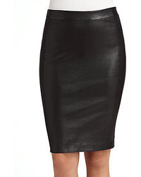 L'Agence Lagence Leather Pencil Skirt In Black | Where to buy & how to wear