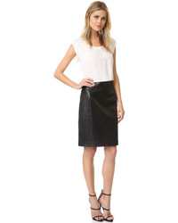 What Goes Around Comes Around Alaia Leather Skirt