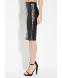 Forever 21 Wyldr Faux Leather Pencil Skirt