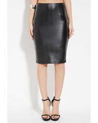 Forever 21 Wyldr Faux Leather Pencil Skirt