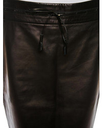 Saint Laurent Yves Leather Skirt
