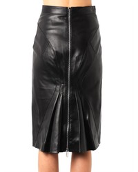 Givenchy Zip Back Leather Pencil Skirt