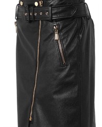 Jason Wu Zip Front Leather Pencil Skirt