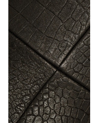Cushnie et Ochs Croc Effect Leather Top