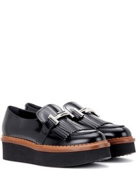 Tod's Double T Platform Leather Loafers