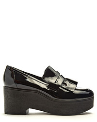 Robert Clergerie Xock Patent Leather Platform Loafers