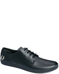 Fred Perry Foxx Leather Plimsolls Blue