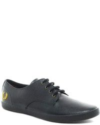 Fred Perry Foxx Leather Sneakers Black
