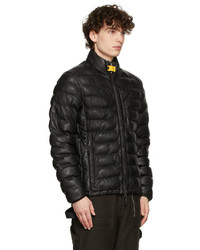Parajumpers Black Insulated Lambskin Puffer Jacket