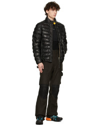 Parajumpers Black Insulated Lambskin Puffer Jacket