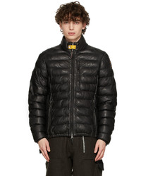 Parajumpers Black Insulated Lambskin Puffer Jacket