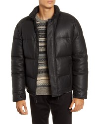 Vince Down Leather Puffer Jacket