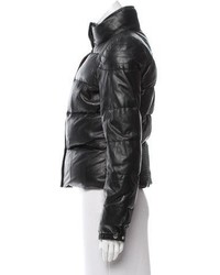 Torn By Ronny Kobo Leather Puffer Jacket